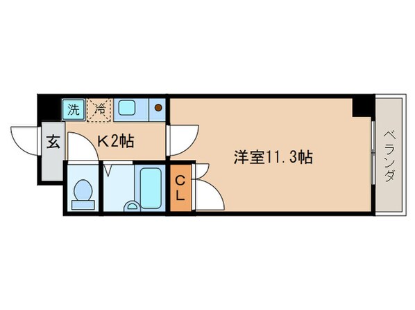 カーサ椥辻の物件間取画像